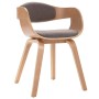Sillas de comedor 6 unidades madera curvada y tela gris taupe de , Sillas de comedor - Ref: Foro24-3054823, Precio: 830,07 €,...