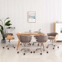 Sillas de comedor giratorias 6 unidades tela color gris taupe de , Sillas de comedor - Ref: Foro24-3054889, Precio: 979,60 €,...