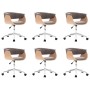 Sillas de comedor giratorias 6 unidades tela color gris taupe de , Sillas de comedor - Ref: Foro24-3054889, Precio: 979,60 €,...