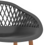 Mesa alta y taburetes de bar 7 piezas blanco y gris de , muebles para cocinas y comedores - Ref: Foro24-3057422, Precio: 527,...