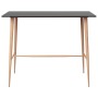 Mesa alta y taburetes de bar 7 piezas negro de , muebles para cocinas y comedores - Ref: Foro24-3057476, Precio: 582,59 €, De...