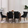Sillas de comedor 6 unidades tela negras de , Sillas de comedor - Ref: Foro24-3058304, Precio: 976,69 €, Descuento: %