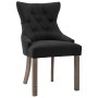 Sillas de comedor 6 unidades tela negras de , Sillas de comedor - Ref: Foro24-3058304, Precio: 976,69 €, Descuento: %