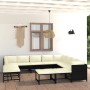 Set de muebles de jardín 12 pzas cojines ratán sintético negro de , Conjuntos de jardín - Ref: Foro24-3059804, Precio: 614,49...