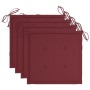 Sillas de jardín con cojines 4 uds madera maciza de acacia gris de , Sillas de jardín - Ref: Foro24-3061240, Precio: 275,80 €...