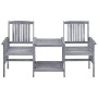 Sillas de jardín con mesita y cojines madera maciza acacia de , Conjuntos de jardín - Ref: Foro24-3061326, Precio: 164,02 €, ...