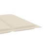 Tumbona mecedora con cojín madera maciza de teca de , Tumbonas - Ref: Foro24-3063335, Precio: 359,88 €, Descuento: %