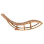 Tumbona mecedora con cojín madera maciza de teca de , Tumbonas - Ref: Foro24-3063335, Precio: 359,88 €, Descuento: %