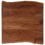 Mesa de centro borde natural madera maciza acacia 60x60x40 cm en Mesas de centro | Comprar online en Foru.es