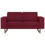 Sofá de 2 plazas de tela color vino tinto de , Sofás - Ref: Foro24-281393, Precio: 394,18 €, Descuento: %