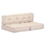 Puf beige de tela de , Cojines para sillas y sofás - Ref: Foro24-249421, Precio: 169,55 €, Descuento: %