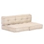 Puf beige de tela de , Cojines para sillas y sofás - Ref: Foro24-249421, Precio: 169,55 €, Descuento: %