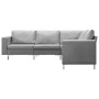 Juego de sofás de 5 piezas tela gris claro de , Sofás - Ref: Foro24-287190, Precio: 611,29 €, Descuento: %
