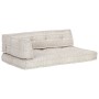 Cojín para sofá de palés tela marrón claro patchwork de , Cojines para sillas y sofás - Ref: Foro24-287724, Precio: 157,17 €,...