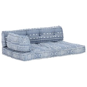 Cojín para sofá de palés tela añil patchwork de , Cojines para sillas y sofás - Ref: Foro24-287726, Precio: 156,21 €, Descuen...