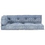 Cojín para sofá de palés tela añil patchwork de , Cojines para sillas y sofás - Ref: Foro24-287726, Precio: 156,21 €, Descuen...