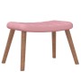 Silla mecedora con reposapiés terciopelo rosa de , Mecedoras - Ref: Foro24-327758, Precio: 159,56 €, Descuento: %