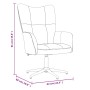 Sillón de relax con taburete terciopelo gris oscuro de , Sillones - Ref: Foro24-328107, Precio: 145,07 €, Descuento: %
