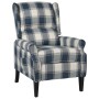 Sillón reclinable de tela azul de , Sillones - Ref: Foro24-329309, Precio: 218,68 €, Descuento: %