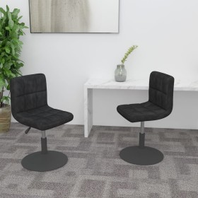 Sillas de comedor giratorias 2 uds terciopelo negro de , Sillas de comedor - Ref: Foro24-334260, Precio: 130,80 €, Descuento: %