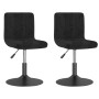 Sillas de comedor giratorias 2 uds terciopelo negro de , Sillas de comedor - Ref: Foro24-334260, Precio: 130,80 €, Descuento: %