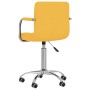 Silla de oficina giratoria de tela amarilla mostaza de , Sillas de oficina - Ref: Foro24-334674, Precio: 109,67 €, Descuento: %
