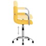 Silla de oficina giratoria de tela amarilla mostaza de , Sillas de oficina - Ref: Foro24-334674, Precio: 109,67 €, Descuento: %