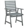 Sillas comedor de jardín 3 uds madera maciza acacia y cojines de , Sillas de jardín - Ref: Foro24-3064428, Precio: 295,34 €, ...