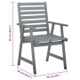 Sillas comedor de jardín 3 uds madera maciza acacia y cojines de , Sillas de jardín - Ref: Foro24-3064435, Precio: 296,00 €, ...