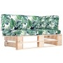 Sofá de esquina de palets de jardín madera de pino impregnada de , Sofás modulares de exterior - Ref: Foro24-3066612, Precio:...
