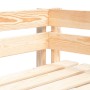 Sofá de esquina de palets de jardín madera de pino impregnada de , Sofás modulares de exterior - Ref: Foro24-3066612, Precio:...