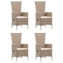 Juego de comedor de jardín 5 piezas beige de , Conjuntos de jardín - Ref: Foro24-3068759, Precio: 608,65 €, Descuento: %