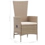 Juego de comedor de jardín 5 piezas beige de , Conjuntos de jardín - Ref: Foro24-3068759, Precio: 608,65 €, Descuento: %