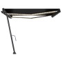 Toldo manual retráctil con LED gris antracita 450x350 cm de , Toldos - Ref: Foro24-3069844, Precio: 528,23 €, Descuento: %