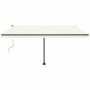 Toldo automático con LED y sensor de viento crema 450x350 cm de , Toldos - Ref: Foro24-3069852, Precio: 761,78 €, Descuento: %