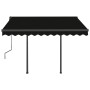 Toldo automático LED y sensor de viento gris antracita 3x2,5 m de , Toldos - Ref: Foro24-3070114, Precio: 571,95 €, Descuento: %