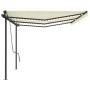 Toldo automático LED sensor de viento crema 6x3,5 m de , Toldos - Ref: Foro24-3070292, Precio: 1,00 €, Descuento: %