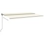 Toldo automático LED sensor de viento crema 6x3,5 m de , Toldos - Ref: Foro24-3070292, Precio: 1,00 €, Descuento: %