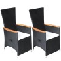 Juego de comedor de jardín 7 piezas negro ratán sintético de , Conjuntos de jardín - Ref: Foro24-3070769, Precio: 1,00 €, Des...