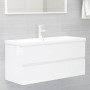 Mueble con lavabo madera de ingeniería blanco brillante de , Tocadores de baño - Ref: Foro24-3071663, Precio: 372,26 €, Descu...