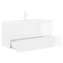 Mueble con lavabo madera de ingeniería blanco brillante de , Tocadores de baño - Ref: Foro24-3071663, Precio: 372,26 €, Descu...