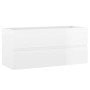 Mueble con lavabo madera de ingeniería blanco brillante de , Tocadores de baño - Ref: Foro24-3071663, Precio: 372,26 €, Descu...