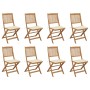 Sillas de jardín plegables 8 uds y cojines madera maciza acacia de , Sillas de jardín - Ref: Foro24-3075115, Precio: 410,49 €...