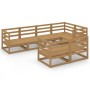Muebles de jardín 7 piezas marrón miel madera maciza de pino de , Conjuntos de jardín - Ref: Foro24-3075647, Precio: 434,15 €...