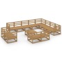 Muebles de jardín 13 piezas marrón miel madera maciza de pino de , Conjuntos de jardín - Ref: Foro24-3075962, Precio: 850,00 ...