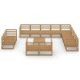 Muebles de jardín 13 piezas marrón miel madera maciza de pino de , Conjuntos de jardín - Ref: Foro24-3075962, Precio: 850,00 ...