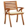 Sillas de jardín con cojines 4 unidades madera maciza de acacia de , Sillas de jardín - Ref: Foro24-3075176, Precio: 503,41 €...