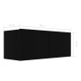 Set de muebles de salón TV 8 piezas madera ingeniería negro de , Muebles TV - Ref: Foro24-3078828, Precio: 297,73 €, Descuent...