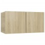 Set de muebles salón TV 7 pzas madera ingeniería roble Sonoma de , Muebles TV - Ref: Foro24-3079044, Precio: 206,61 €, Descue...