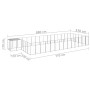 Perrera plateada 26,62 m² acero de , Casetas y cercados para perros - Ref: Foro24-3082224, Precio: 595,72 €, Descuento: %